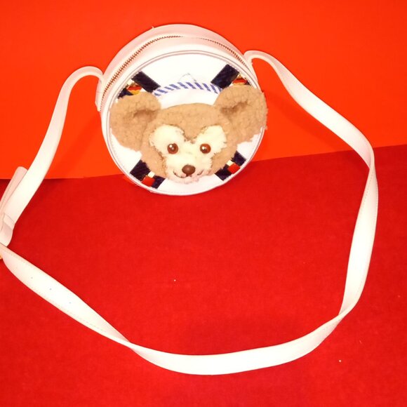 BEAUTIFUL CROSSBODY TEDDY-BEAR SMALL 7" INCH PURSE - Picture 8 of 10